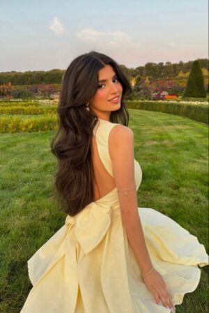 Buttercream Bow Back Dress