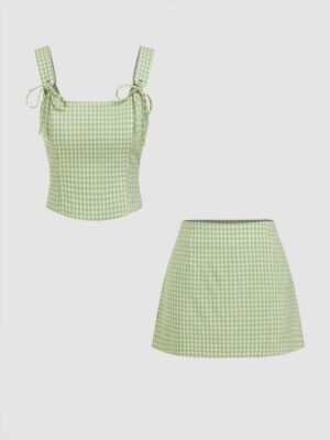 Gingham Sweetheart Co-ord Set