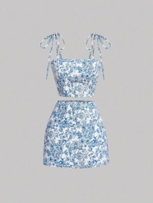 Blue Blossom Co-ord Set