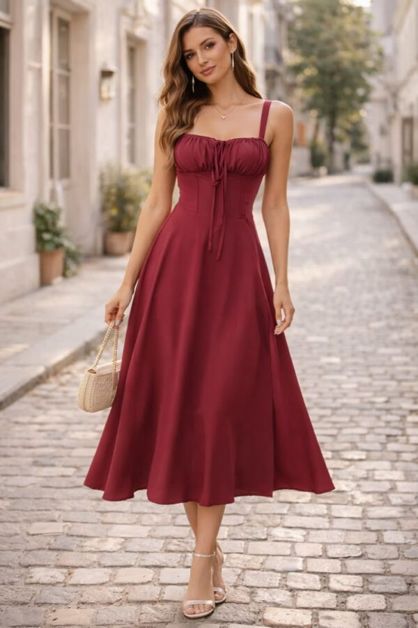 Velvet Rose Midi Dress