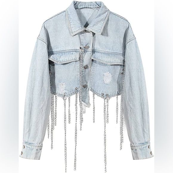 Denim Chain Rebel Jacket