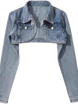 Denim Edge Cropped Jacket