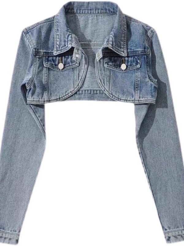 Denim Edge Cropped Jacket