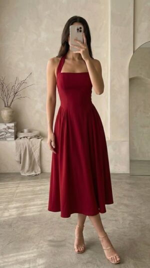 Scarlet Grace Midi Dress